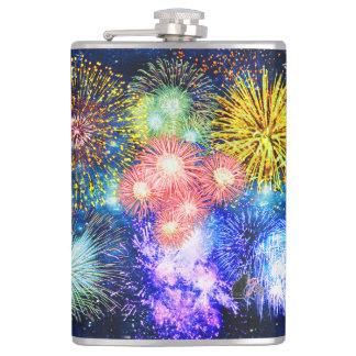 Fireworks Bursts Heupfles
