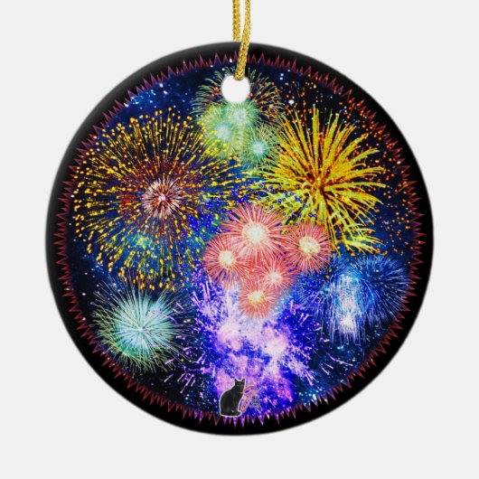 Fireworks Bursts Ornament (Voorkant)