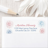 Fireworks Burwork-bursts op de Onafhankelijkheidsd Etiket (Insitu)