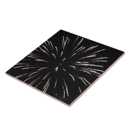 Fireworks Ceramic Tile Tegeltje (Zijkant)