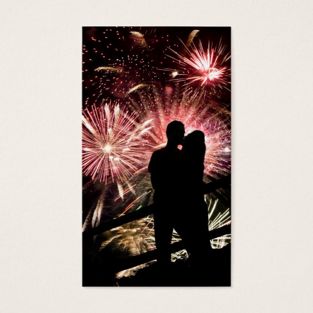 Fireworks Couple Kisser Silhouette (Devant)