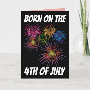FIREWORKS D'ANNIVERSAIRE DU 4 JUILLET Carte de voe