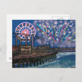 Fireworks dans la carte postale Sky (Devant / Derrière)