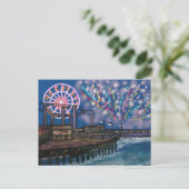 Fireworks dans la carte postale Sky (Debout devant)