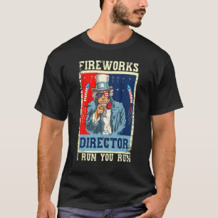 Fireworks Director oom Sam Retro Ik voer je uit 4 T-shirt