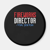 Fireworks Director Pyrotechnicus Pyro Bller Gift Magneet (Voorkant)