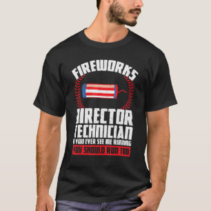 Fireworks Director Technician Als u Amerika 1 T-shirt