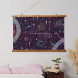 Fireworks Display: Abstract Art  Hangend Wandkleed