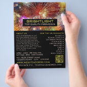 Fireworks Display, Fireworks Sales Flyer (Hand)