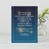 Fireworks Display Invitation Kaart (Staand voorkant)