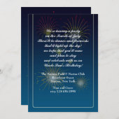 Fireworks Display Invitation Kaart (Voorkant / Achterkant)
