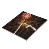 Fireworks-display op de Savannah-rivier Tegeltje (Zijkant)