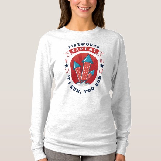 Fireworks Expert Ma Juli 4e Onafhankelijkheid VS T-shirt (Voorkant)