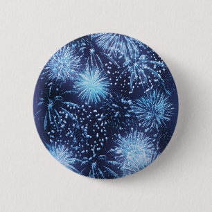 Fireworks-exploderingknoppen en -badges ronde button 5,7 cm