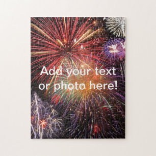 Fireworks Finale - aangepaste foto of tekst Legpuzzel