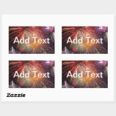 Fireworks Finale Rechthoekige Sticker (Vel)