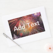 Fireworks Finale Rechthoekige Sticker (Envelop)