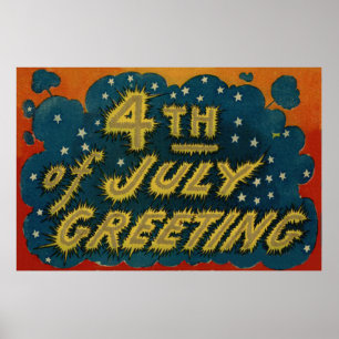 Fireworks Firecracker Explosion Star Poster