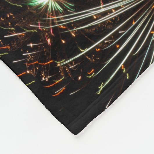 Fireworks Fleece Blanket Deken (Hoek)