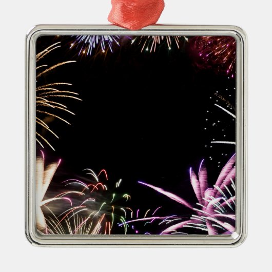 Fireworks Grand Finale Metalen Ornament (Voorkant)