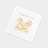 Fireworks Happy New Year Folie Servetten (Links)