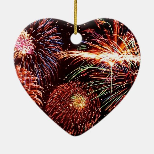 Fireworks Heart Ornament (Achterkant)