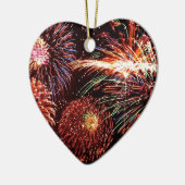Fireworks Heart Ornament (Links)