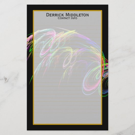 Fireworks I Fine Lined Stationery Briefpapier (Voorkant)