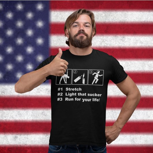 FIREWORKS-INSTRUCTIES T-SHIRT