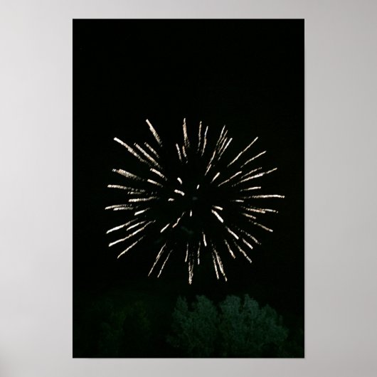 Fireworks met structuur poster (Voorkant)