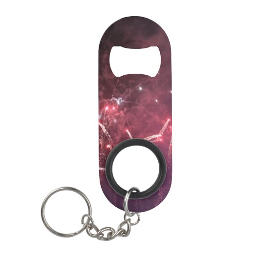 Fireworks Mini Bottle Opener met Sleutelhanger Flessenopener (Voorkant)