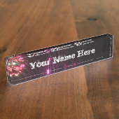 Fireworks Name Desk Bord Naambordje (Zijkant)
