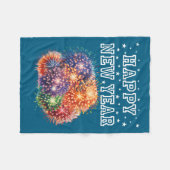 Fireworks New Year's Eve Party  Fleece Deken (Voorkant (Horizontaal))