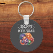 Fireworks New Year's Eve Party  Sleutelhanger (Voorkant)