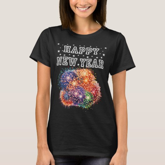 Fireworks New Year's Eve Party  T-shirt (Voorkant)