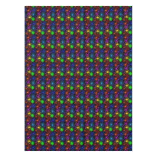 Fireworks op Black New Year Eve Party Tafelkleed (Voorkant)