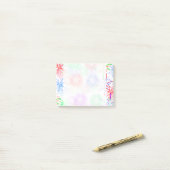 Fireworks op Blank (achtergrondkleur toevoegen) Post-it® Notes (Op bureau)