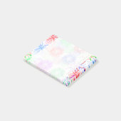 Fireworks op Blank (achtergrondkleur toevoegen) Post-it® Notes (Schuin)