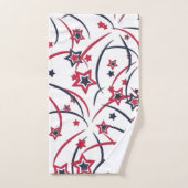 Fireworks op Red White Blue Bad Handdoek (Handdoek)
