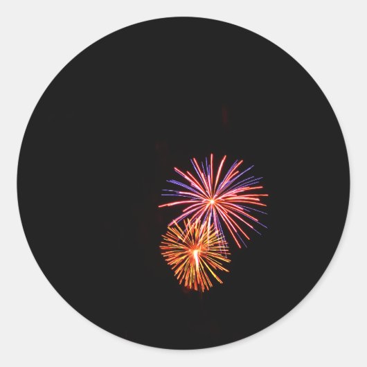 Fireworks P3621-sticker Ronde Sticker (Voorkant)