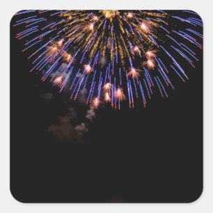 Fireworks P3649-sticker Vierkante Sticker