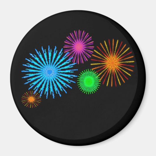 Fireworks-patroon Magneet (Voorkant)