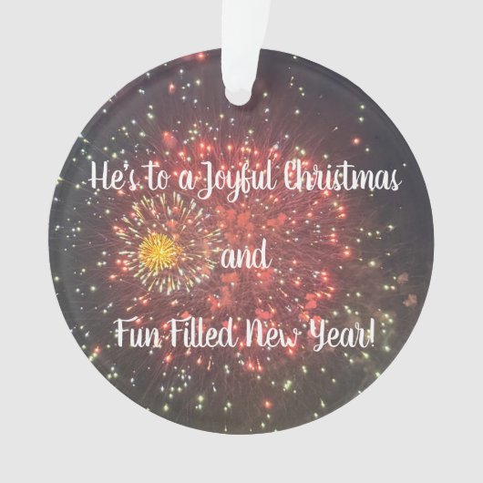 Fireworks Photo Ornament (devant)