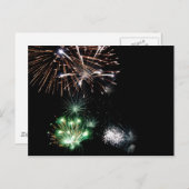 Fireworks Postcard Briefkaart (Voorkant / Achterkant)