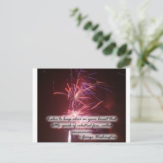 Fireworks-prijsopgave Briefkaart (Staand voorkant)