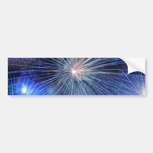 Fireworks-raketten Bumpersticker (Voorkant)