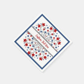 Fireworks Red White Blue Independence, vierde juli Servet (Hoek)