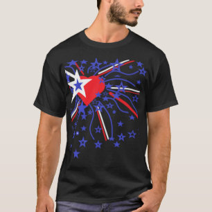Fireworks Red White en Blue T-shirt