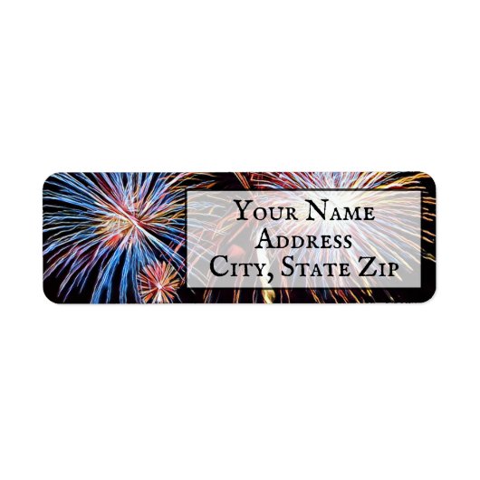 Fireworks Return Address Label (Voorkant)