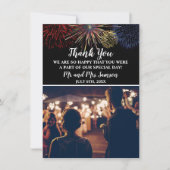 Fireworks Sky 4 juillet Merci Mariage  (Devant)